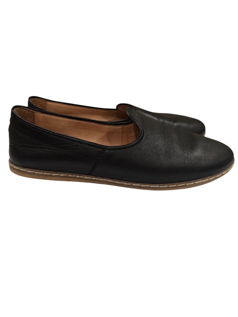 Charix Classic Black Slip-On Leather Loafers Size 42 - Picture 4 of 8